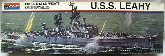 Monogram 1/415 USS Leahy Guided Missile Frigate DLG-16, 8296 plastic model kit